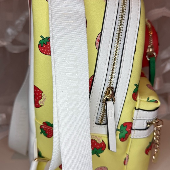 Juicy Couture Sweet & Juicy Yellow and Red Strawberry Backpack - Picture 6 of 7